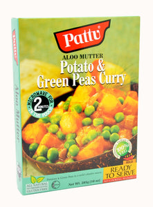 Pattu, Aloo Mutter, Potatoes & Green Peas Curry, Ready To Serve, 285 g