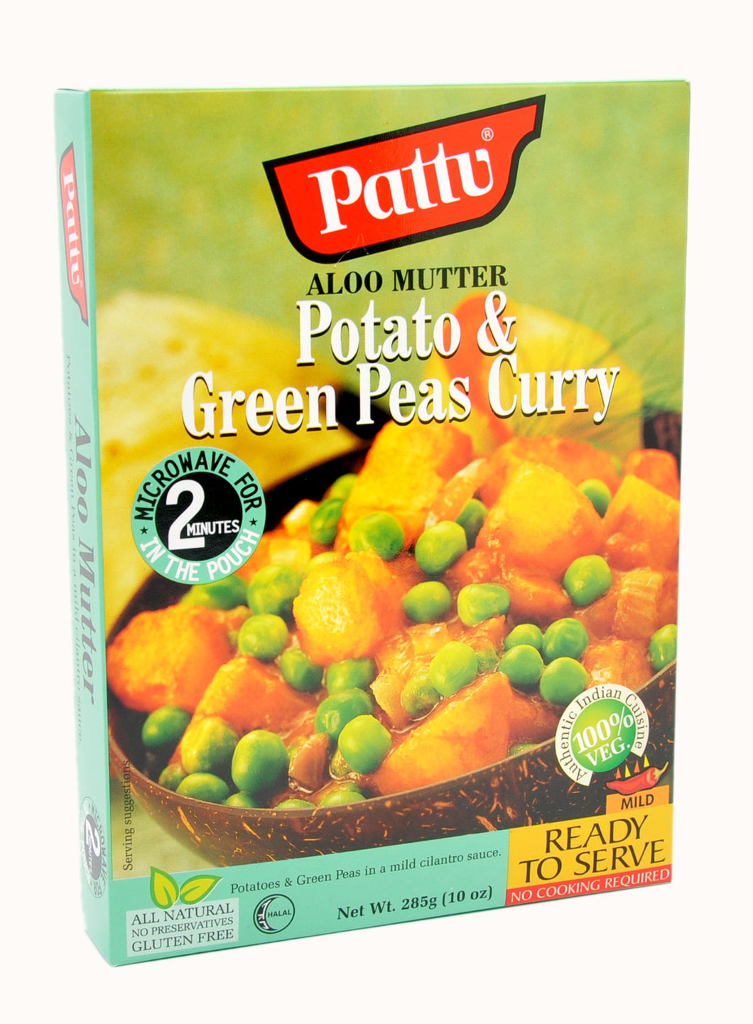 Pattu, Aloo Mutter, Potatoes & Green Peas Curry, Ready To Serve, 285 g