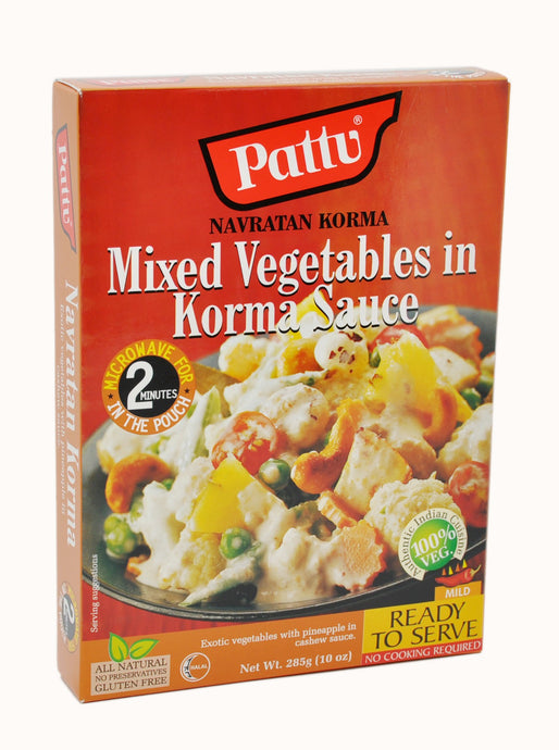 Pattu, Navratan Korma, Mixed Vegetables in Korma Sauce, Ready To Serve, 285 g