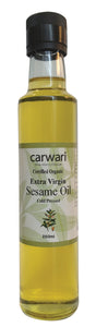 Carwari, Extra Virgin Sesame Oil, Cold Pressed, Organic, 250 ml