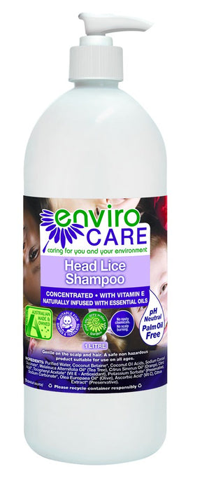 EnviroCare, Head Lice Shampoo, Pump, 1 Litre