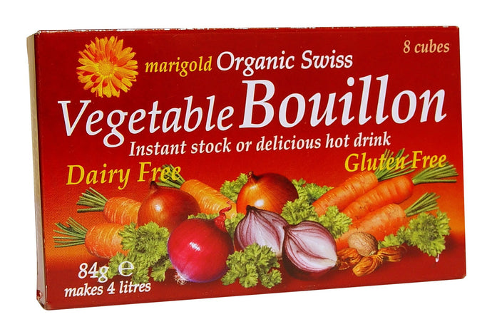 Marigold Health Foods, Marigold Organic Swiss, Vegetable Bouillon, Dairy Free & Gluten Free, 84 g