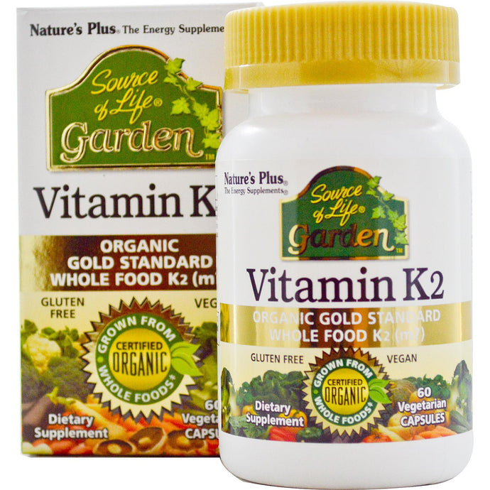Nature's Plus, Source of Life, Garden, Vitamin K2, 60 Veggie Capsules