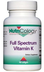Nutricology, Full Spectrum, Vitamin K, 90 Softgels