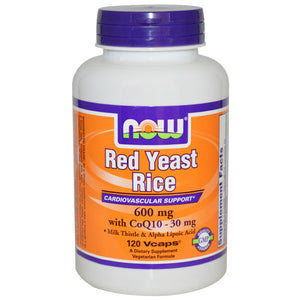 Now Foods, Red Yeast Rice, with CoQ10 - 30 mg, 600 mg, 120 Vcaps