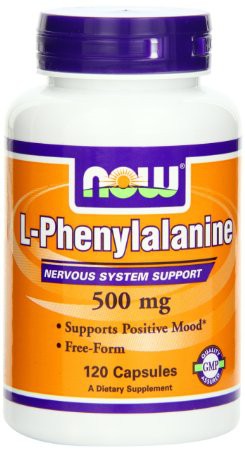 Now Foods L-Phenylalanine 500mg 120 Capsules - Dietary Supplement