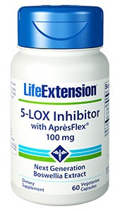 Life Extension 5-Lox Inhibitor with ApresFlex 100 mg 60 Veggie Capsules