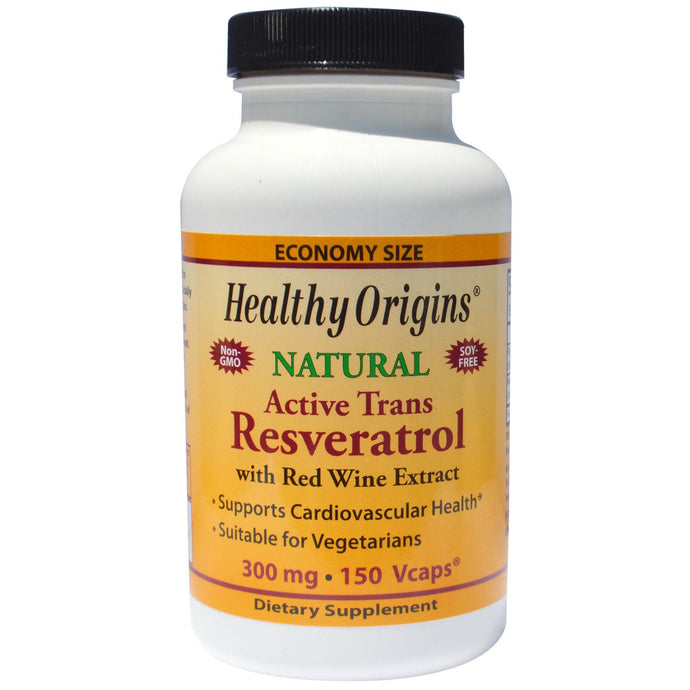 Healthy Origins, Active Trans Resveratrol, 300 mg, 150 Veggie Capsules