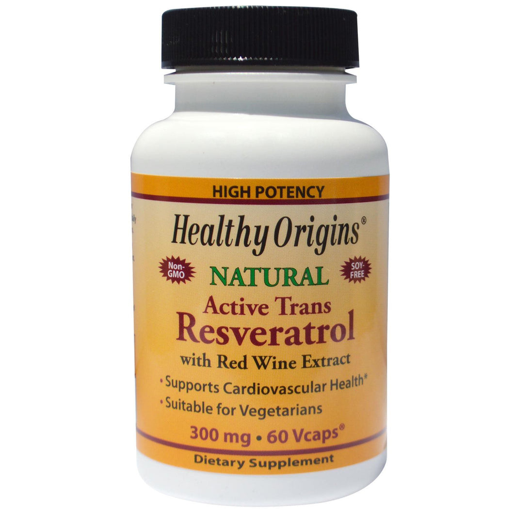Healthy Origins Fermented Resveratrol -- 300 mg - 150 Veggie Caps