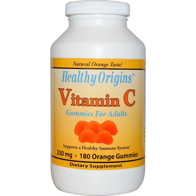 Healthy Origins, Vitamin C Gummies for Adults, 180 Orange Gummies