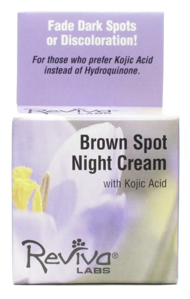 Reviva Labs, Brown Spot Night Cream with Kojic Acid, 42 Grams