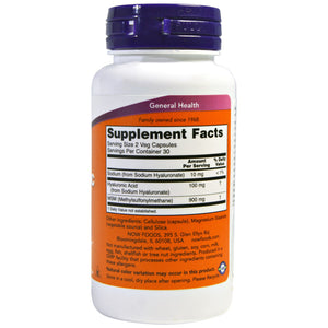 Now Foods Hyaluronic Acid 50mg 60 Veg Capsules