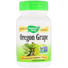 Load image into Gallery viewer, Nature&#39;s Way Oregon Grape 500mg 90 Vegetarian Capsules