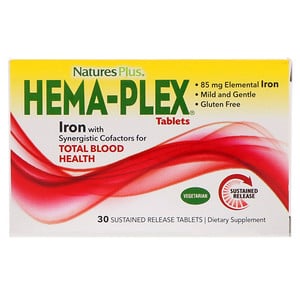 Nature's Plus Hema-Plex 30 Sustained Release Tablets