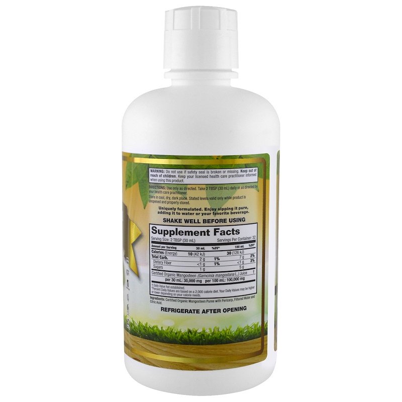 Dynamic Health Laboratories Certified Organic Mangosteen Gold 100% Juice 32 fl oz (946ml)