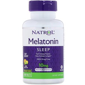 Natrol Melatonin Strawberry Flavor 10mg 100 Tablets