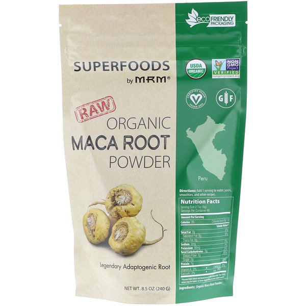 MRM RAW Organic Maca Root Powder 8.5 oz (240g)