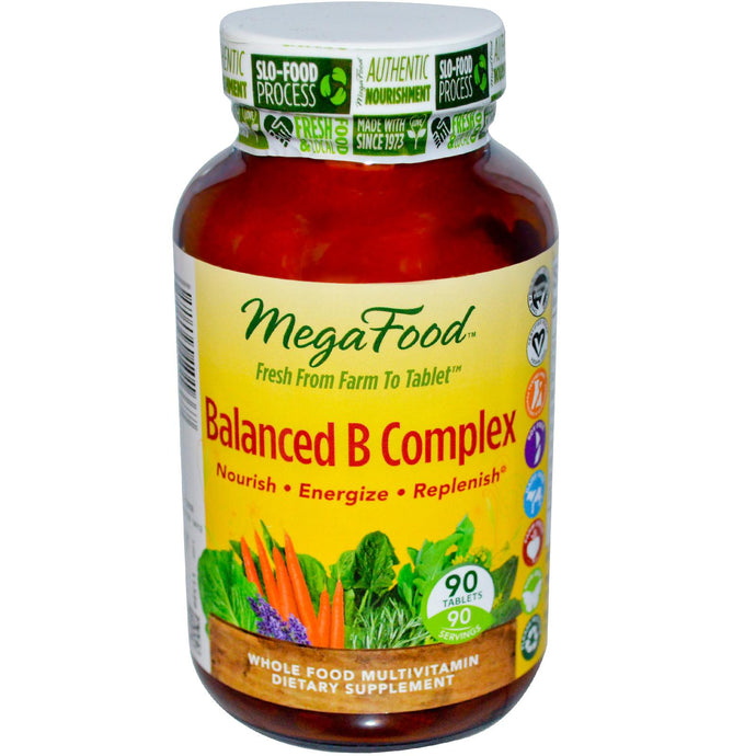 MegaFood, Dailyfoods, Balanced B Complex, 90 Tablets