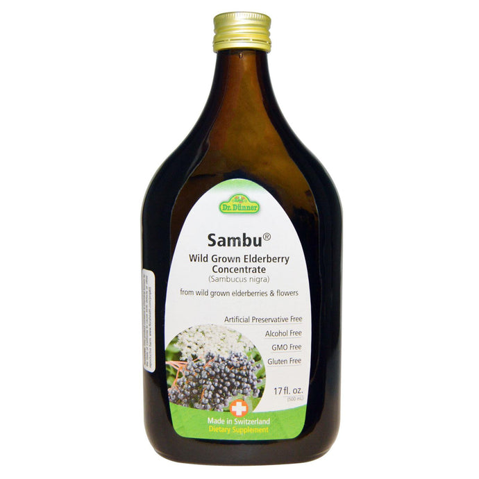 Flora, Dr Dunner, Sambu Wild Grown Elderberry Concentrate, 500 ml