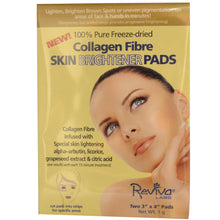 Load image into Gallery viewer, Reviva Labs, Collagen Fibre Skin Brightner Pads, Two Pads 3““ x 4““ Each