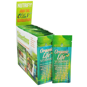 Natural Vitality, Organic Life Vitamins, Organic Fruit Flavours, 30 Nutrapacks, 29 ml