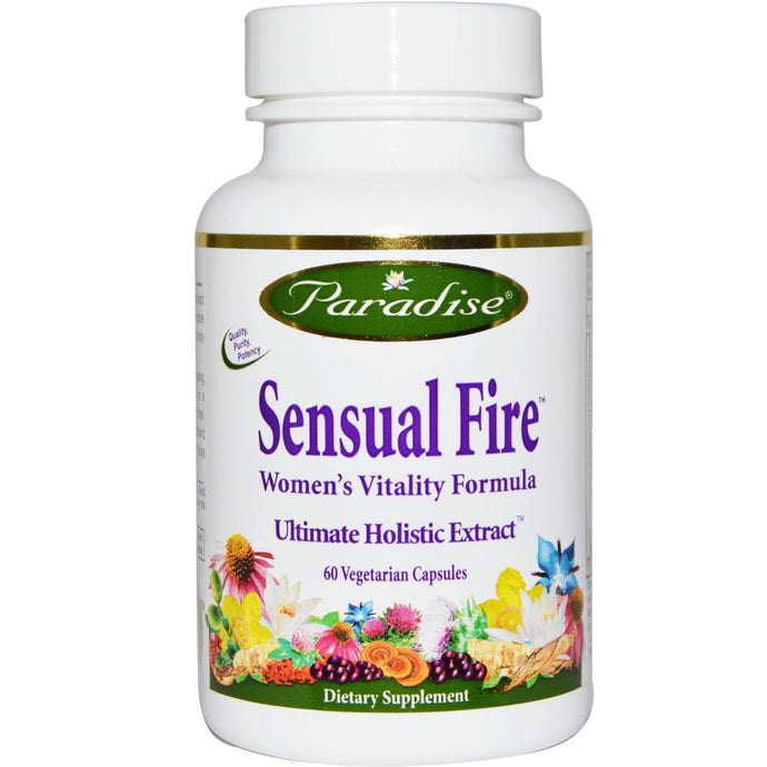 Paradise Herbs, Sensual Fire, Women's Vitality Formula, 60 Veggie Capsules