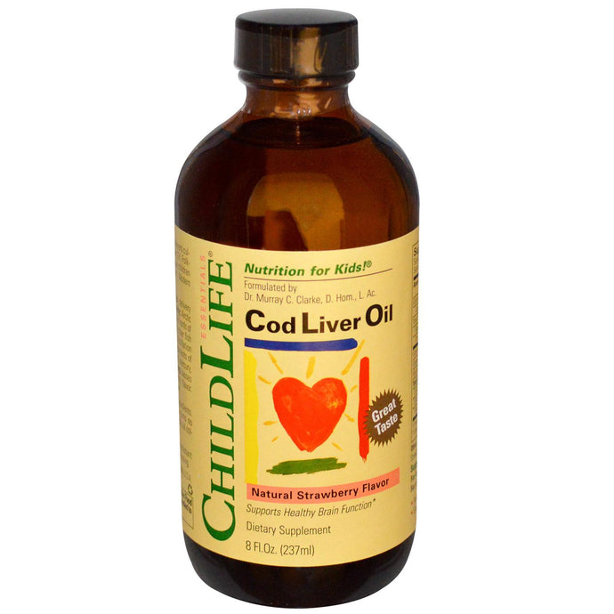 ChildLife, Cod Liver Oil, Natural Strawberry Flavour, 237 ml, 8 fl oz
