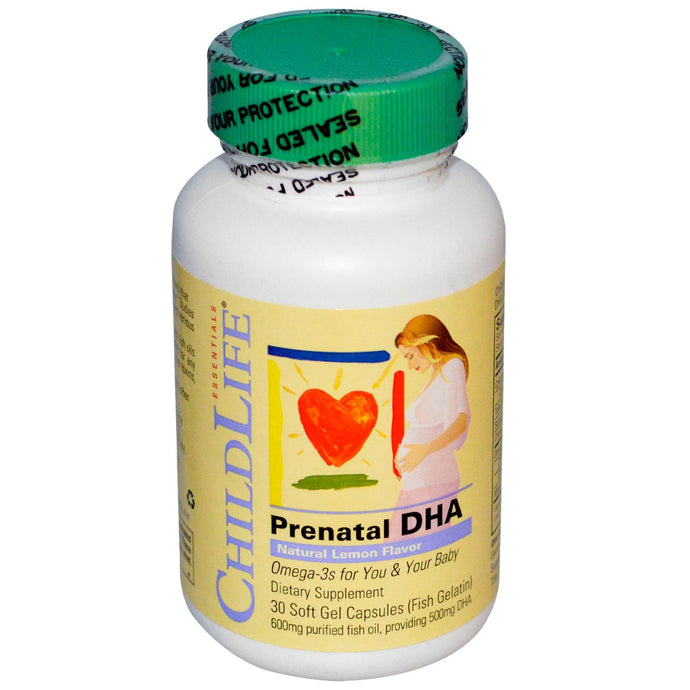 ChildLife, Prenatal DHA, Natural Lemon Flavour, 30 Softgel Capsules