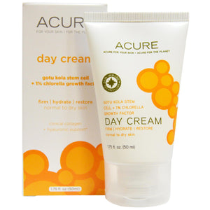 Acure Organics, Day Cream, Gotu Kola Stem Cell + 1 % Chlorella Growth Factor, 50 ml, 1.75 fl oz
