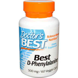 Doctor's Best Best D-Phenylalanine 500mg 60 Vcaps - Dietary Supplement