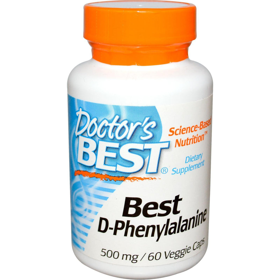 Doctor's Best Best D-Phenylalanine 500mg 60 Vcaps - Dietary Supplement