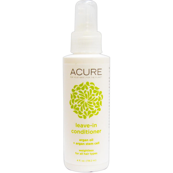 Acure Organics, Leave in Conditioner, Argan Oil + Argan Stem Cell, 118.2 ml