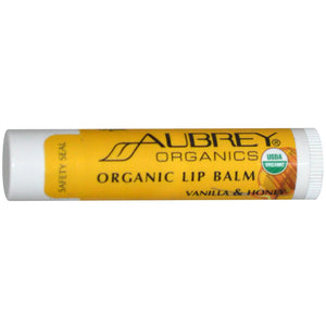 Aubrey Organics, Lip Balm, Organic, Vanilla & Honey, 4.25 g