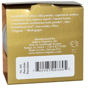 Aubrey Organics, Silken Earth, Translucent Base, Porcelain, 21 g