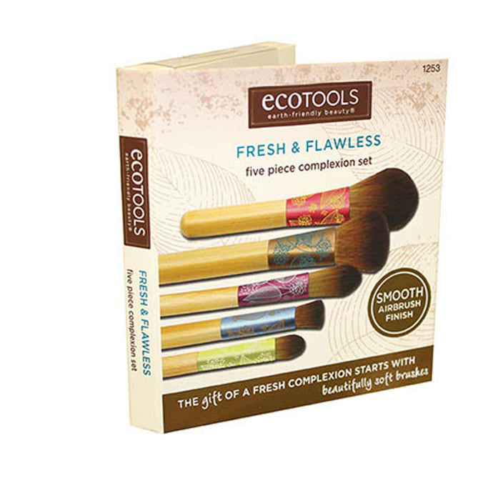 EcoTools, Fresh & Flawless Complexion Brush Set, 5 Piece Set