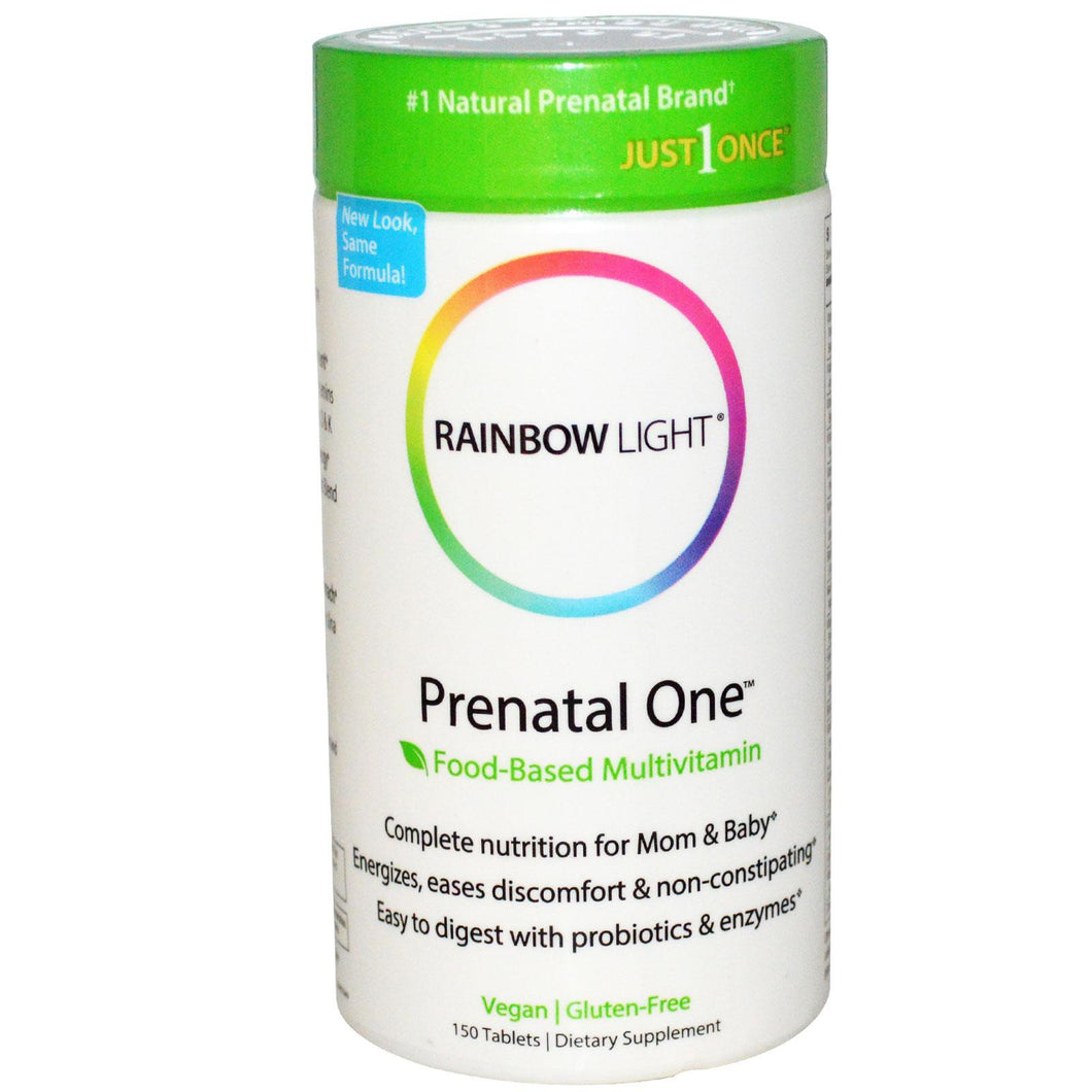 Rainbow Light Just Once Prenatal One Food Based Multivitamin 150 Tablets