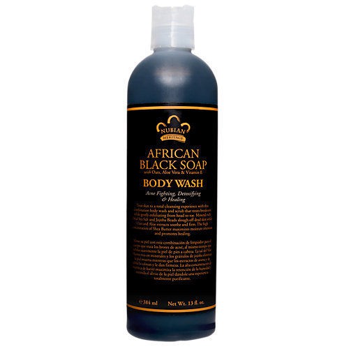 Nubian Heritage, African Black Soap Body Wash, 384 ml