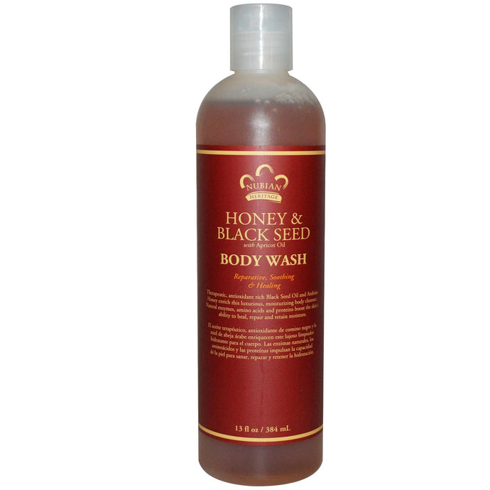 Nubian Heritage, Body Wash, Honey & Black Seed, 384 ml