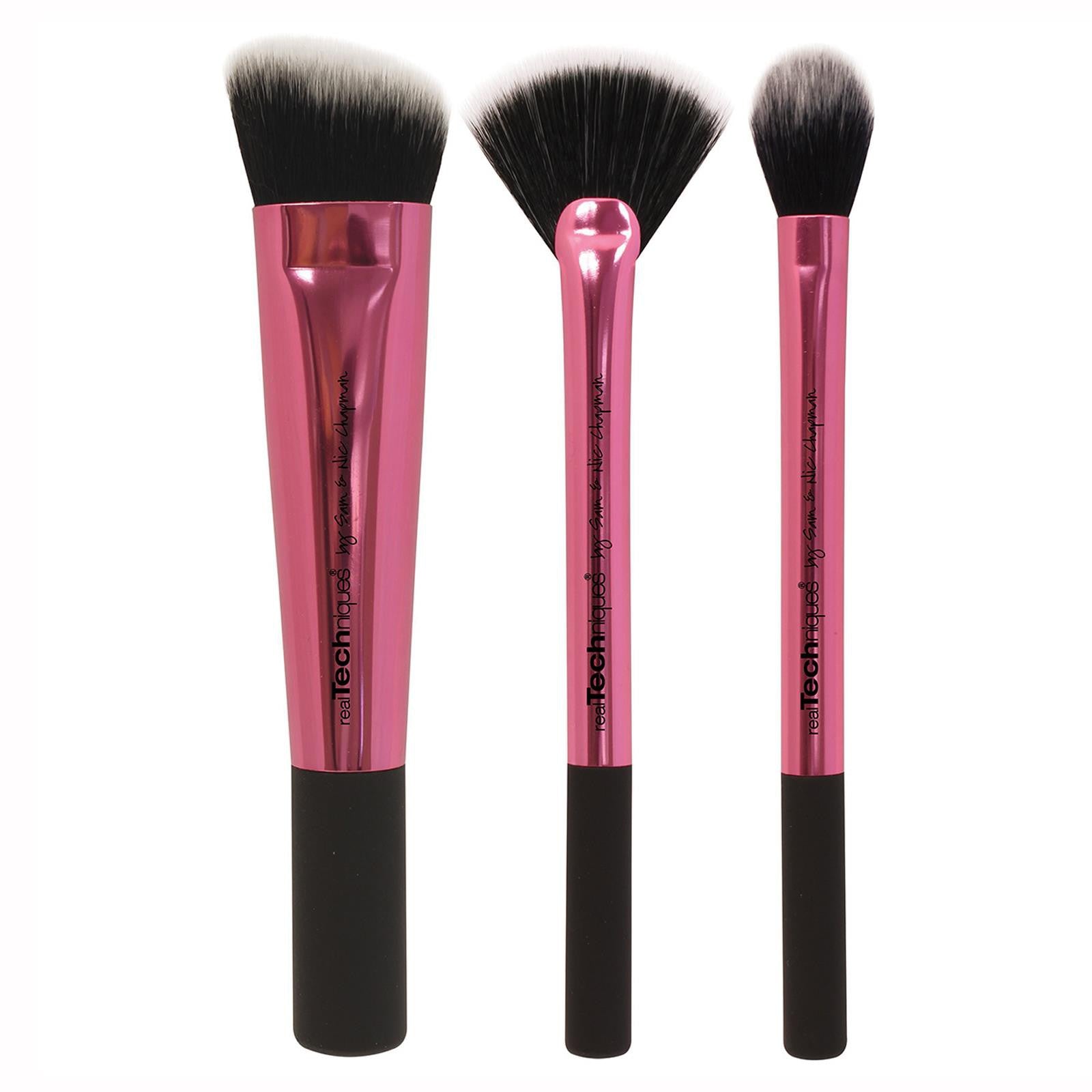 Real Techniques, by Samantha Chapman, Collector's Edition Set, 3 Brushes