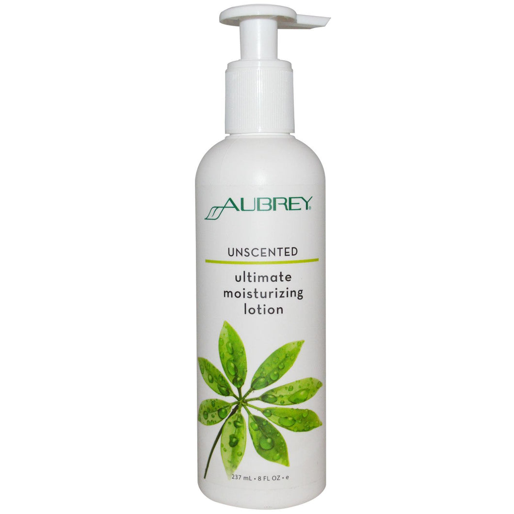 Aubrey Organics, Ultimate Moisturising Lotion, Unscented, 237 ml, 8 fl oz