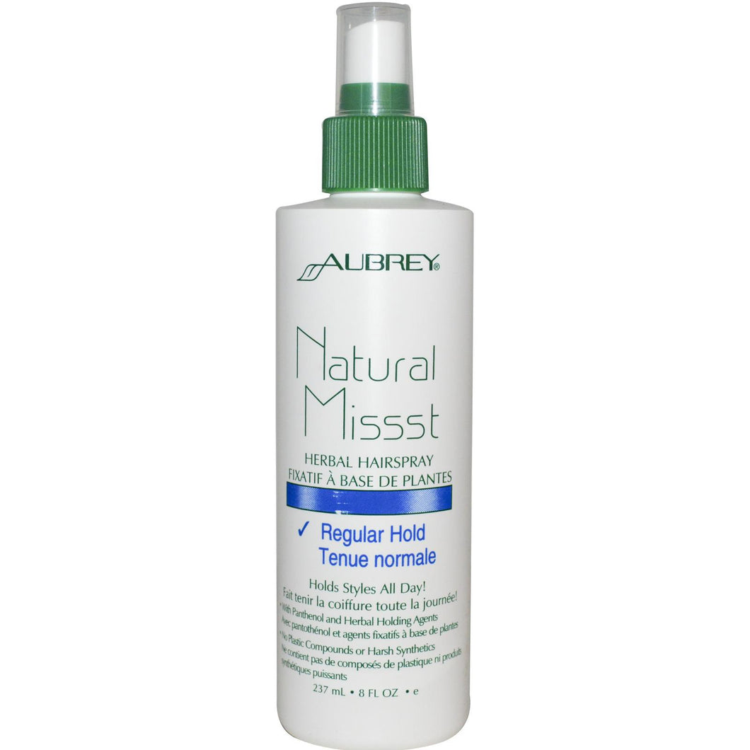 Aubrey Organics, Natural Missst, Herbal Hairspray, Regular Hold, 237 ml