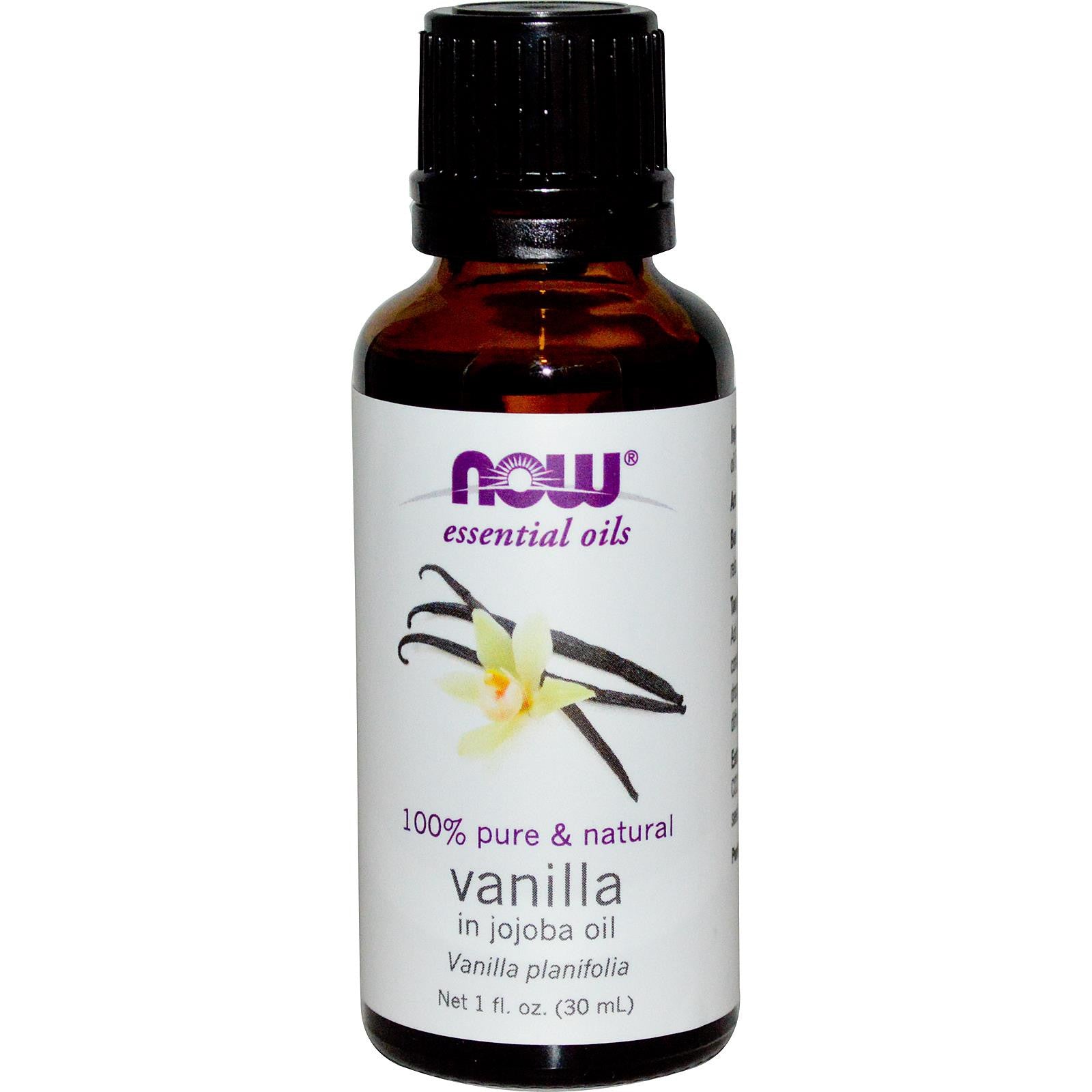 Now Foods Essential Oils Vanilla in Jojoba Oil 30ml 1 fl oz