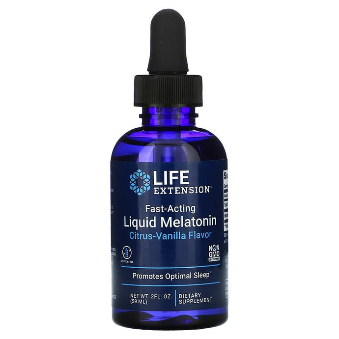 Life Extension Fast-Acting Liquid Melatonin Citrus-Vanilla Flavor 2 fl oz (59ml)