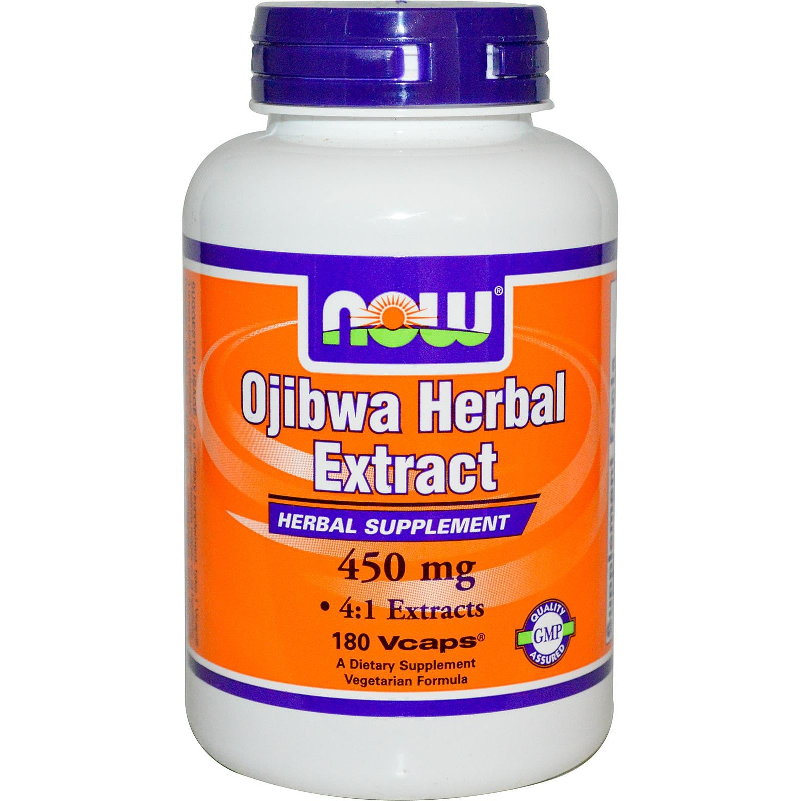 Now Foods Ojibwa Herbal Extract 450mg 180 Veggie Capsules