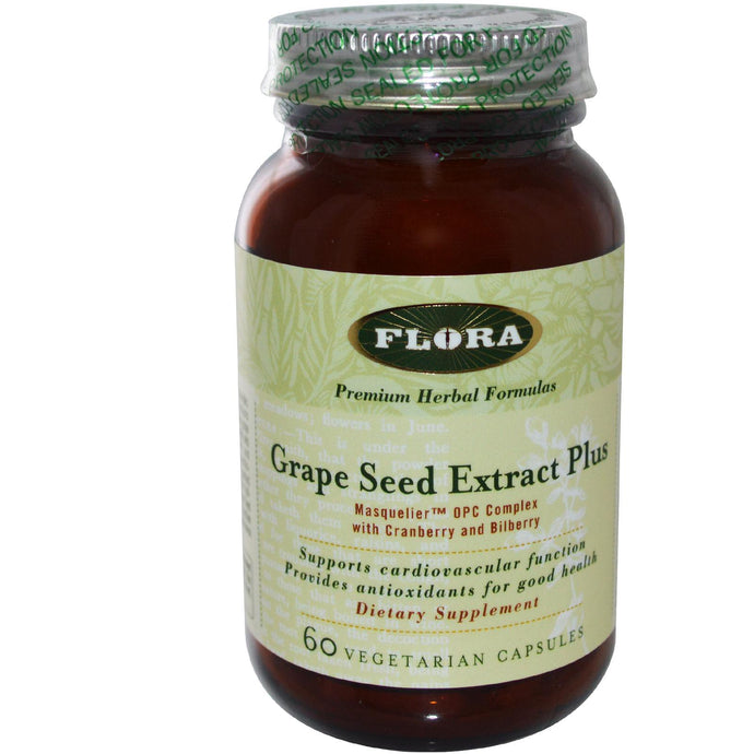 Flora Grape Seed Extract Plus 60 Vcaps