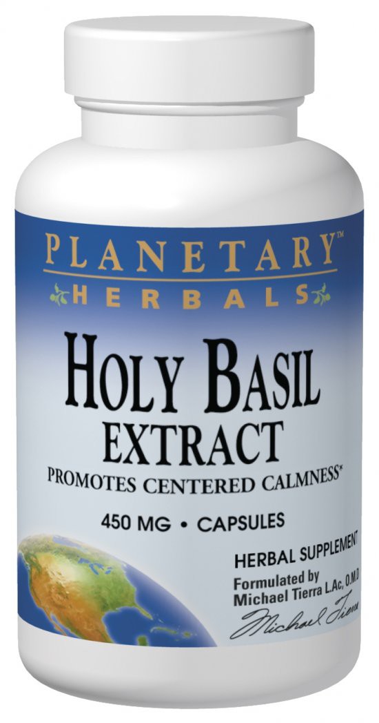 Planetary Herbals Holy Basil Extract 450mg 120 Capsules