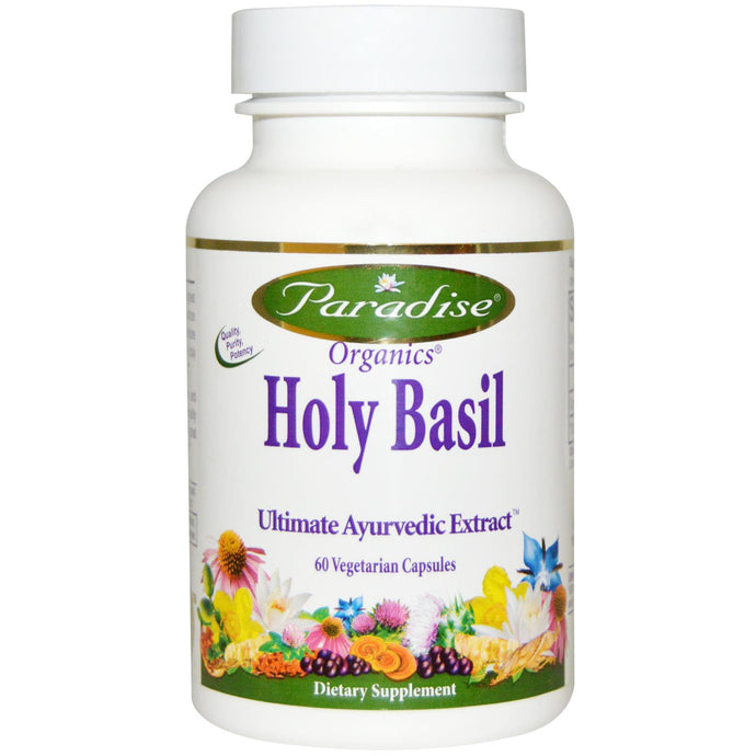 Paradise Herbs Holy Basil 60 Veggie Capsules