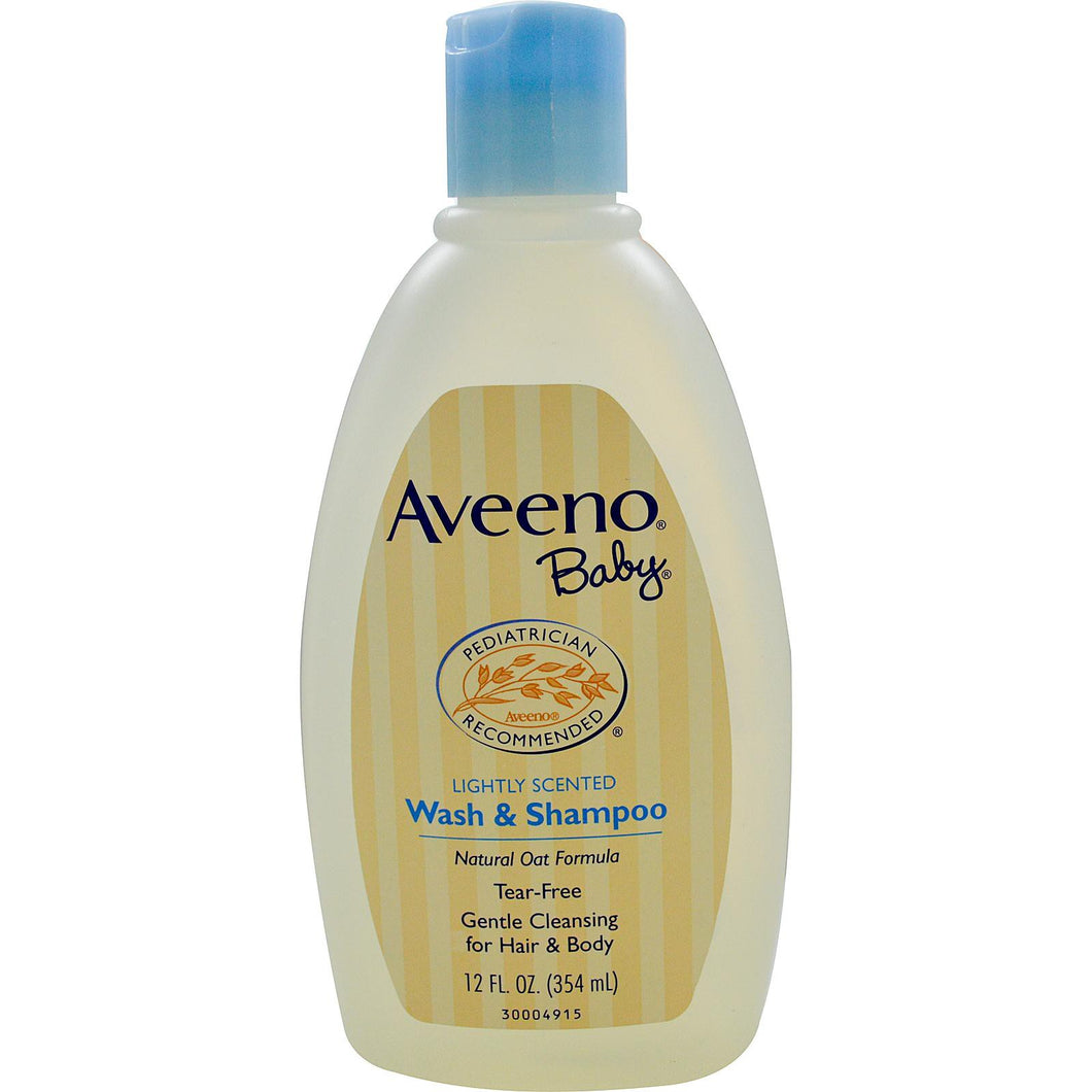 Aveeno Baby Wash & Shampoo Lightly Scented 354ml