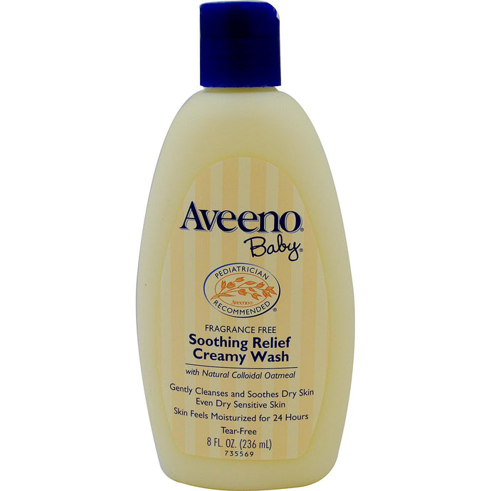 Aveeno Baby Soothing Relief Creamy Wash Fragrance Free 236ml