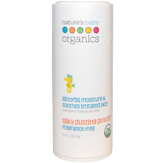 Nature's Baby Organics Silky Dusting Powder Frangrance Free 113.4g